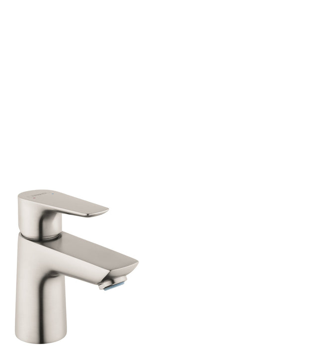 hansgrohe Talis E Single-Hole Faucet 80 with Pop-Up Drain, 1.2 GPM, brushed nickel