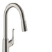 hansgrohe Allegro N HighArc Kitchen Faucet, 2-Spray Pull-Down, 1.75 GPM, stainless steel optic