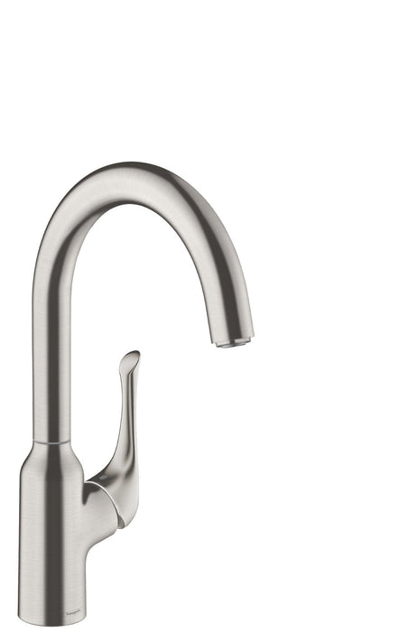 hansgrohe Allegro N Bar Faucet, 1.75 GPM, stainless steel optic