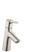 hansgrohe Talis S Single-Hole Faucet 80 with Pop-Up Drain, 1.2 GPM, brushed nickel