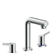 hansgrohe Talis S Widespread Faucet 150 with Pop-Up Drain, 1.2 GPM, chrome