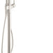 hansgrohe Talis S Freestanding Tub Filler Trim with 1.75 GPM Handshower, brushed nickel