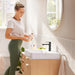 hansgrohe Rebris S Single-Hole Faucet 110 with Pop-Up Drain, 1.2 GPM, matte black - view 4
