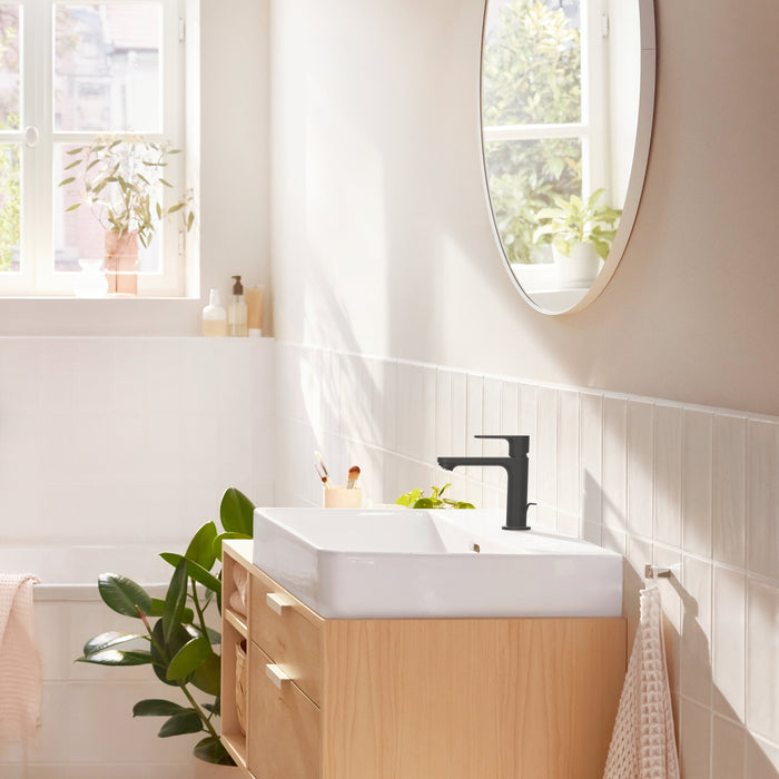 hansgrohe Rebris S Single-Hole Faucet 110 with Pop-Up Drain, 1.2 GPM, matte black - view 5