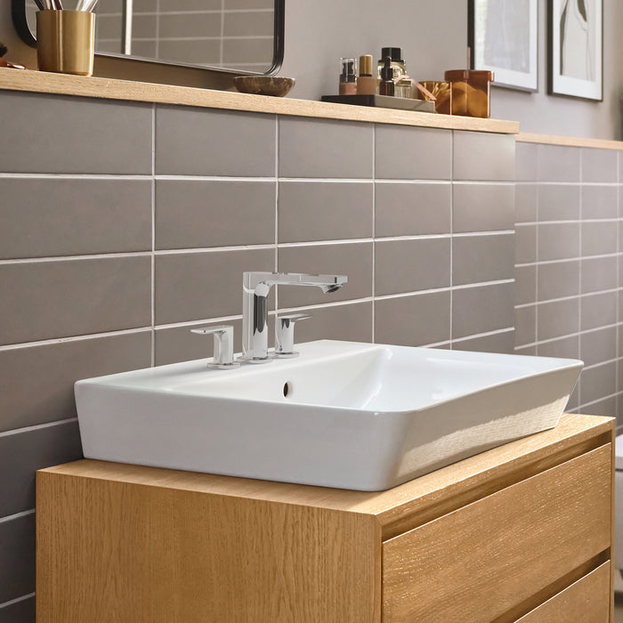 hansgrohe Rebris E Widespread Faucet 110 with Pop-Up Drain, 1.2 GPM, chrome - view 3