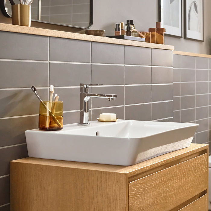 hansgrohe Rebris E Single-Hole Faucet 110 with Pop-Up Drain, 1.2 GPM, chrome - view 5