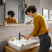 hansgrohe Rebris E Single-Hole Faucet 110 with Pop-Up Drain, 1.2 GPM, matte black - view 3