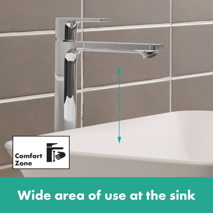 hansgrohe Rebris E Single-Hole Faucet 240, 1.2 GPM, chrome - view 6