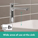 hansgrohe Rebris E Single-Hole Faucet 240, 1.2 GPM, chrome - view 6