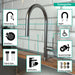 hansgrohe Talis N HighArc Kitchen Faucet, O-Style 2-Spray Pull-Down, 1.75 GPM, brushed black chrome - view 3