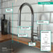 hansgrohe Talis N HighArc Kitchen Faucet, O-Style 2-Spray Pull-Down, 1.75 GPM, brushed black chrome - view 4