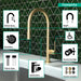 hansgrohe Talis N HighArc Kitchen Faucet, O-Style 2-Spray Pull-Down, 1.75 GPM, brushed gold optic - view 3