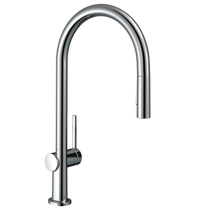 hansgrohe Talis N HighArc Kitchen Faucet, O-Style 2-Spray Pull-Down, 1.75 GPM, chrome