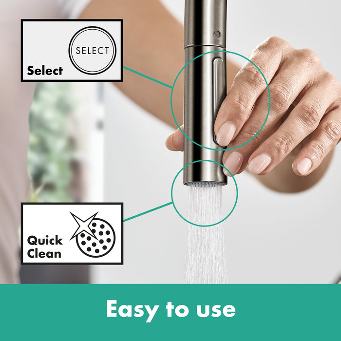hansgrohe Talis N HighArc Kitchen Faucet, O-Style 2-Spray Pull-Down, 1.75 GPM, chrome - view 6