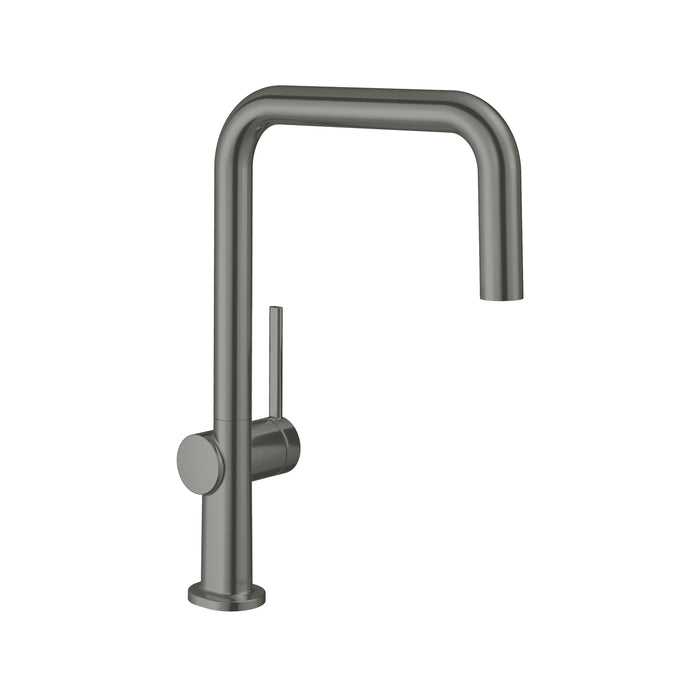 hansgrohe Talis N Kitchen Faucet, U-Style 1-Spray, 1.75 GPM, brushed black chrome