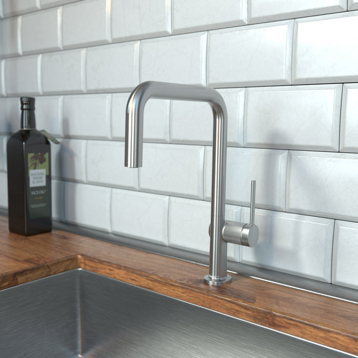 hansgrohe Talis N Kitchen Faucet, U-Style 1-Spray, 1.75 GPM, stainless steel optic - view 2