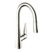 hansgrohe Talis S HighArc Kitchen Faucet, 2-Spray Pull-Down, 1.75 GPM, polished nickel