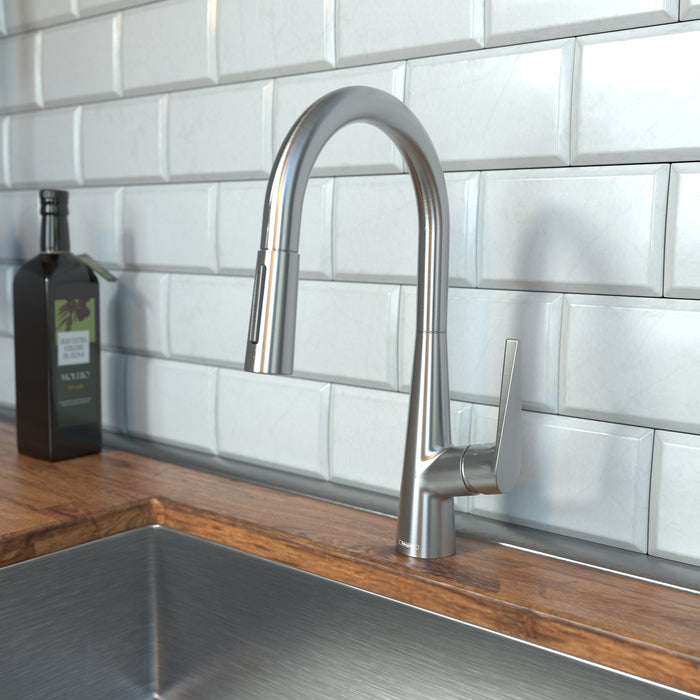 hansgrohe Talis S HighArc Kitchen Faucet, 2-Spray Pull-Down, 1.75 GPM, stainless steel optic - view 2