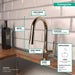 hansgrohe Talis S Prep Kitchen Faucet, 2-Spray Pull-Down, 1.75 GPM, polished nickel - view 4
