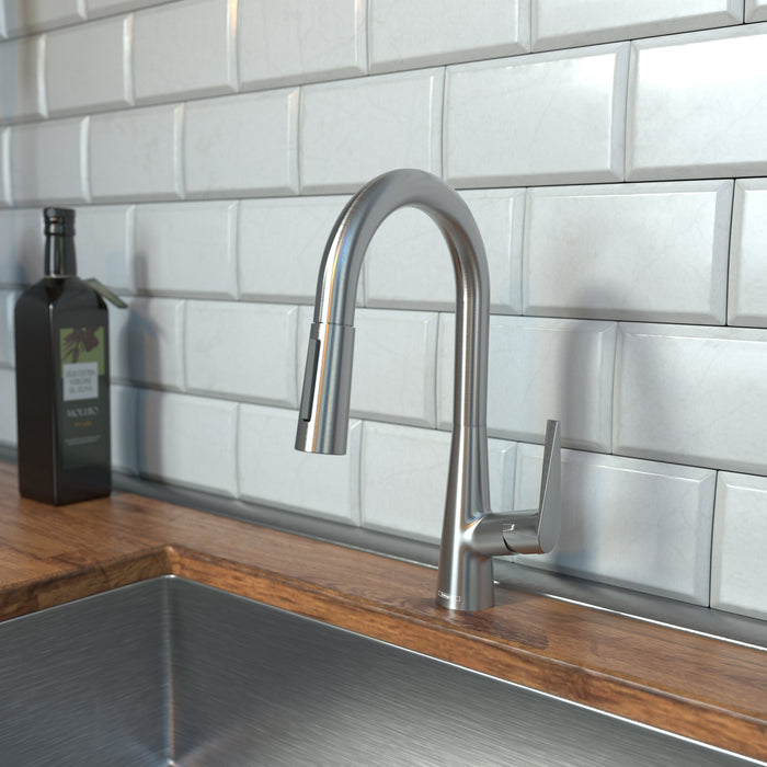 hansgrohe Talis S Prep Kitchen Faucet, 2-Spray Pull-Down, 1.75 GPM, stainless steel optic - view 2