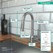 hansgrohe Talis S Prep Kitchen Faucet, 2-Spray Pull-Down, 1.75 GPM, stainless steel optic - view 4