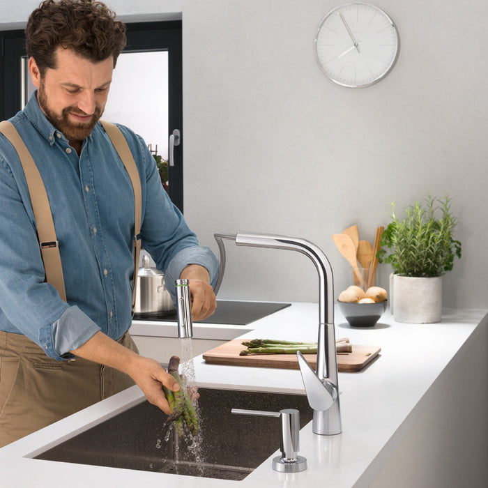 hansgrohe Talis Select S HighArc Kitchen Faucet, 2-Spray Pull-Out, 1.75 GPM, chrome - view 4