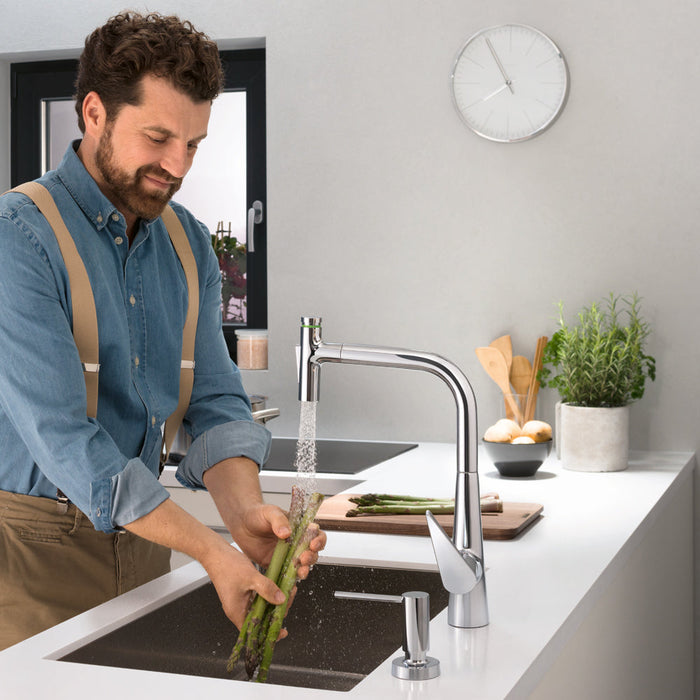 hansgrohe Talis Select S HighArc Kitchen Faucet, 2-Spray Pull-Out, 1.75 GPM, chrome - view 6