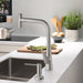 hansgrohe Talis Select S HighArc Kitchen Faucet, 2-Spray Pull-Out, 1.75 GPM, stainless steel optic - view 2
