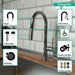 hansgrohe Talis N HighArc Kitchen Faucet, A-Style 2-Spray Pull-Down, 1.75 GPM, brushed black chrome - view 3