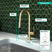 hansgrohe Talis N HighArc Kitchen Faucet, A-Style 2-Spray Pull-Down, 1.75 GPM, brushed gold optic - view 4