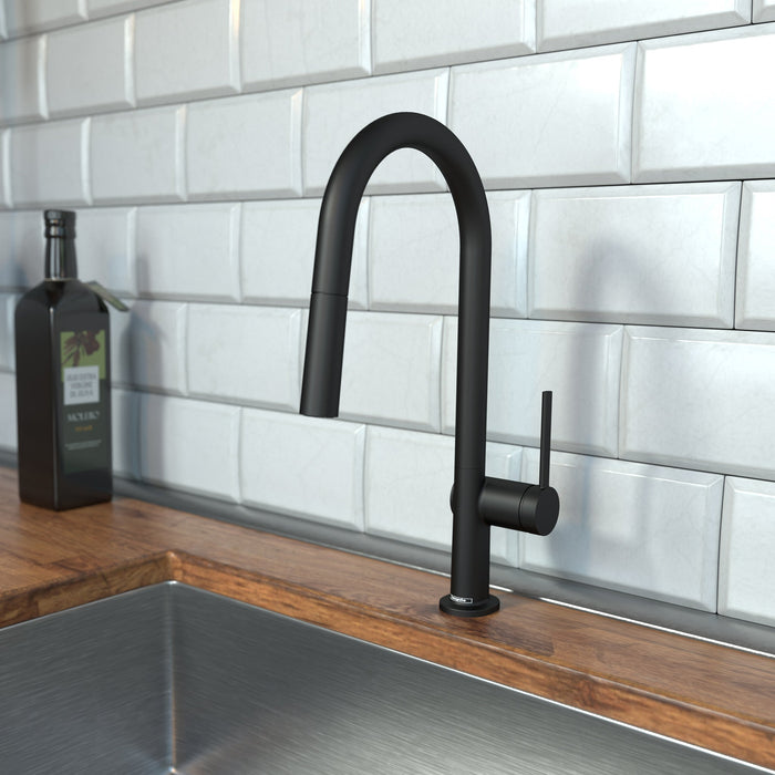hansgrohe Talis N HighArc Kitchen Faucet, A-Style 2-Spray Pull-Down, 1.75 GPM, matte black - view 2