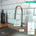 hansgrohe Talis N HighArc Kitchen Faucet, A-Style 2-Spray Pull-Down, 1.75 GPM, polished nickel - view 4