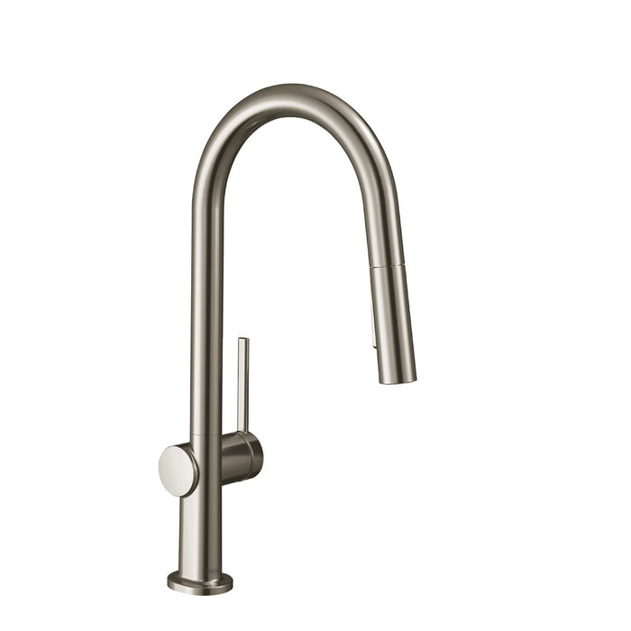 hansgrohe Talis N HighArc Kitchen Faucet, A-Style 2-Spray Pull-Down, 1.75 GPM, stainless steel optic