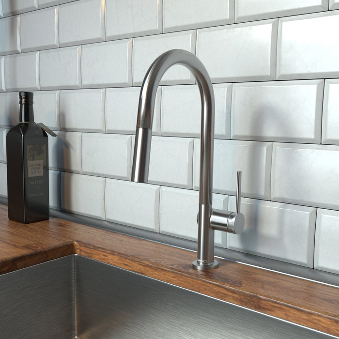 hansgrohe Talis N HighArc Kitchen Faucet, A-Style 2-Spray Pull-Down, 1.75 GPM, stainless steel optic - view 2