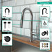 hansgrohe Talis N HighArc Kitchen Faucet, A-Style 2-Spray Pull-Down, 1.75 GPM, stainless steel optic - view 3