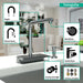 hansgrohe Aquno Select Kitchen Faucet, 2-Spray Pull-Out, 1.75 GPM, brushed black chrome - view 3