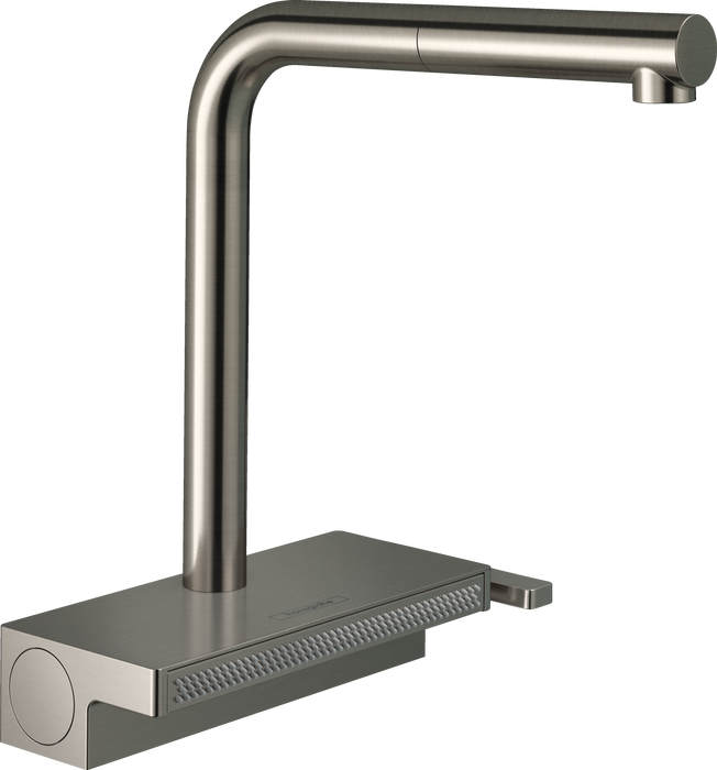 hansgrohe Aquno Select Kitchen Faucet, 2-Spray Pull-Out, 1.75 GPM, stainless steel optic