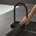 hansgrohe Aquno Select HighArc Kitchen Faucet, 3-Spray Pull-Down, 1.75 GPM, matte black - view 5