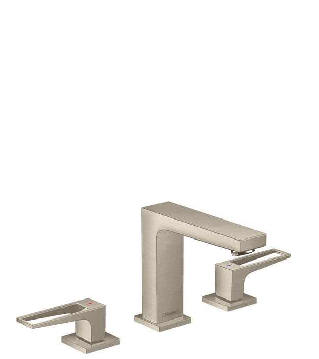 hansgrohe Metropol Widespread Faucet 110 with Loop Handles, 1.2 GPM, brushed nickel