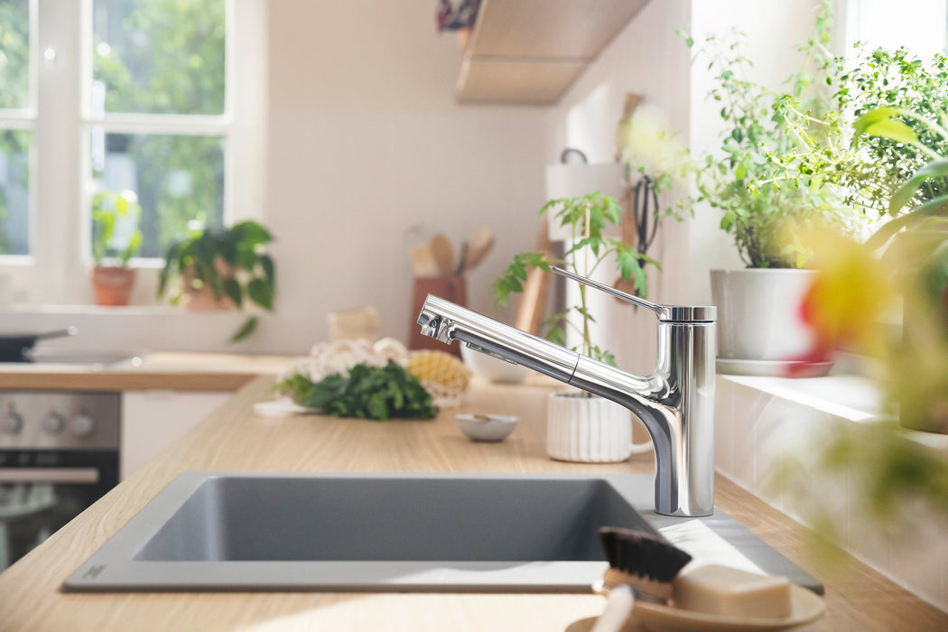 hansgrohe Zesis Kitchen Faucet 2-Spray, Pull-Out, 1.75 GPM, chrome - view 3