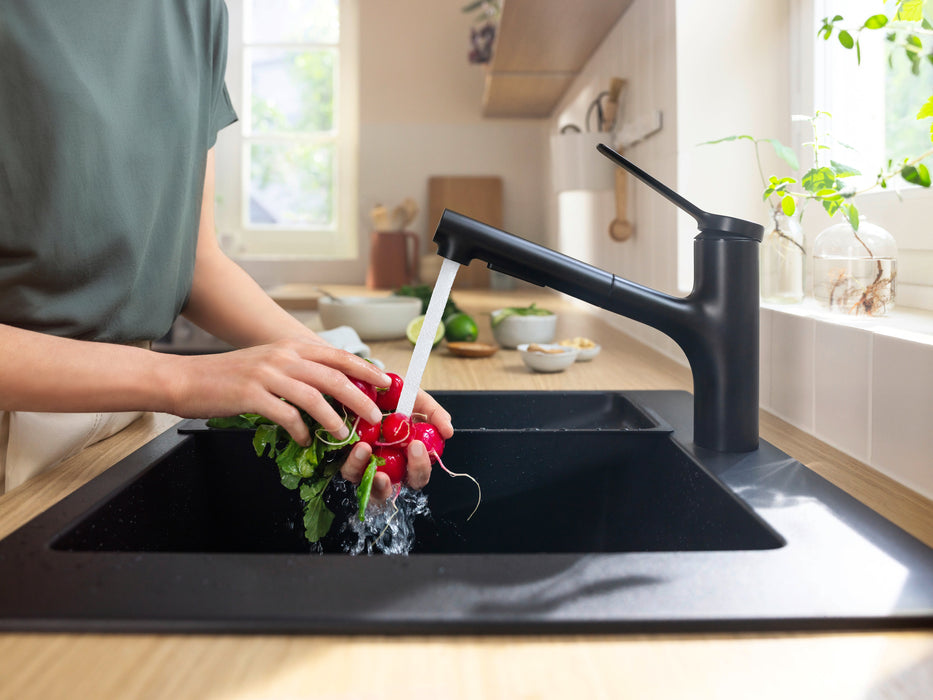hansgrohe Zesis Kitchen Faucet 2-Spray, Pull-Out, 1.75 GPM, matte black - view 5