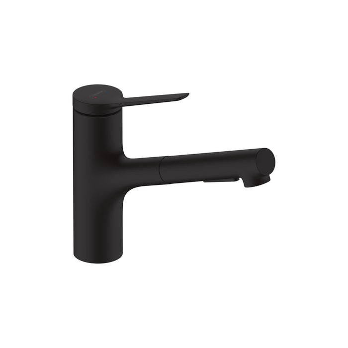 hansgrohe Zesis Kitchen Faucet 2-Spray, Pull-Out, 1.5 GPM, matte black