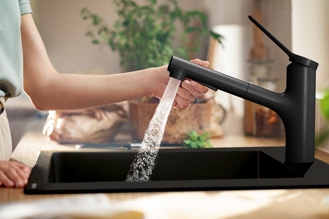 hansgrohe Zesis Kitchen Faucet 2-Spray, Pull-Out, 1.5 GPM, matte black - view 3
