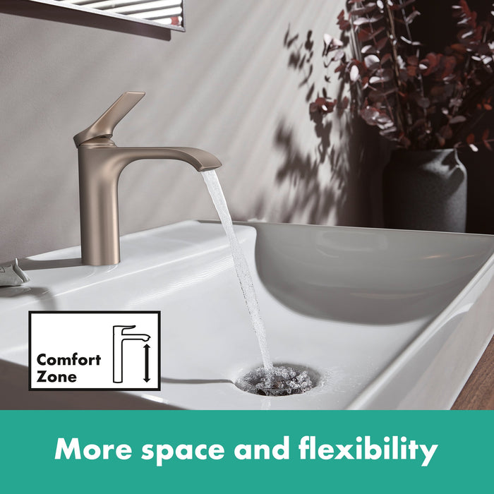 hansgrohe Vivenis Single-hole Faucet 110 with Pop-Up Drain, 1.2 GPM, brushed nickel - view 3