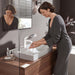 hansgrohe Vivenis Single-hole Faucet 110 with Pop-Up Drain, 1.2 GPM, matte white - view 4