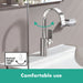 hansgrohe Vivenis Single-hole Faucet 210 with Swivel Spout and Pop-Up Drain, 1.2 GPM, brushed nickel - view 4