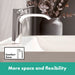 hansgrohe Vivenis Single-hole Faucet 210 with Swivel Spout and Pop-Up Drain, 1.2 GPM, chrome - view 3
