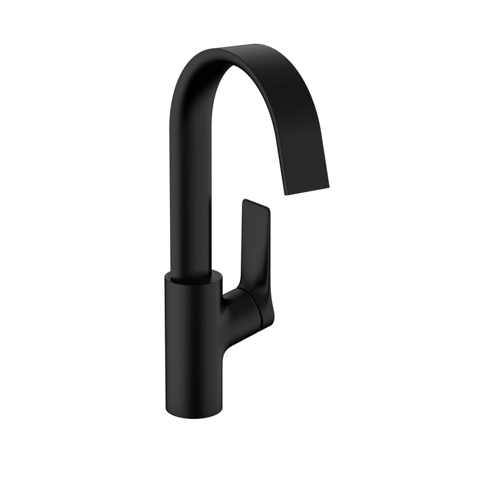hansgrohe Vivenis Single-hole Faucet 210 with Swivel Spout and Pop-Up Drain, 1.2 GPM, matte black