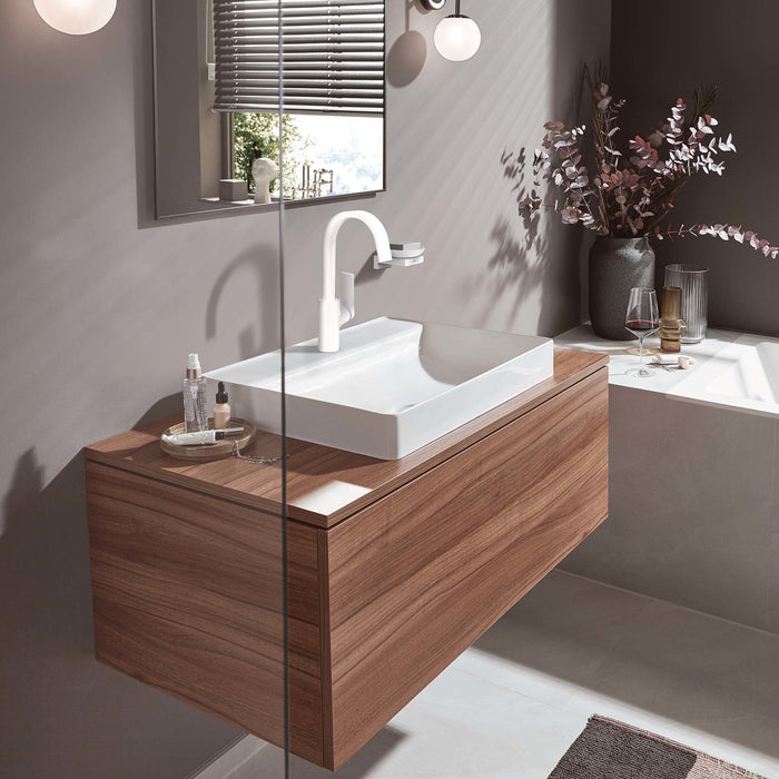 hansgrohe Vivenis Single-hole Faucet 210 with Swivel Spout and Pop-Up Drain, 1.2 GPM, matte white - view 5