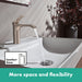 hansgrohe Vivenis Single-hole Faucet 250 , 1.2 GPM, brushed nickel - view 3